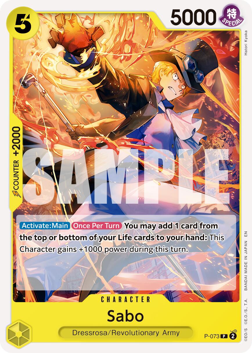 Sabo (P-073) (Pirate Foil) [Premium Booster -The Best- Vol. 2] | Good Games Morley