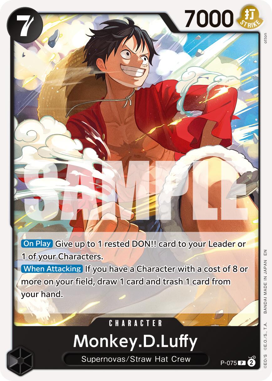 Monkey.D.Luffy (P-075) (Pirate Foil) [Premium Booster -The Best- Vol. 2] | Good Games Morley