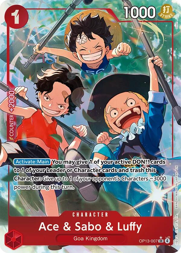 Ace & Sabo & Luffy (Alternate Art) [Carrying On His Will] | Good Games Morley
