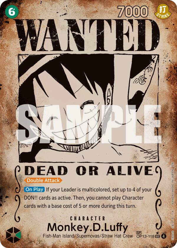 Monkey.D.Luffy (Wanted Poster) [Carrying On His Will] | Good Games Morley