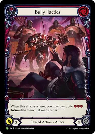 Bully Tactics (Cold Foil) [FAB380] (Promo)  Cold Foil | Good Games Morley