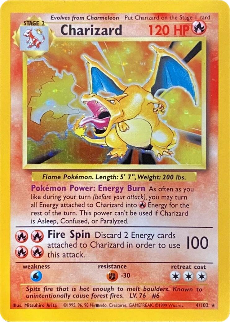 Charizard (004/102) (Black Dot Error) [Base Set 2] | Good Games Morley