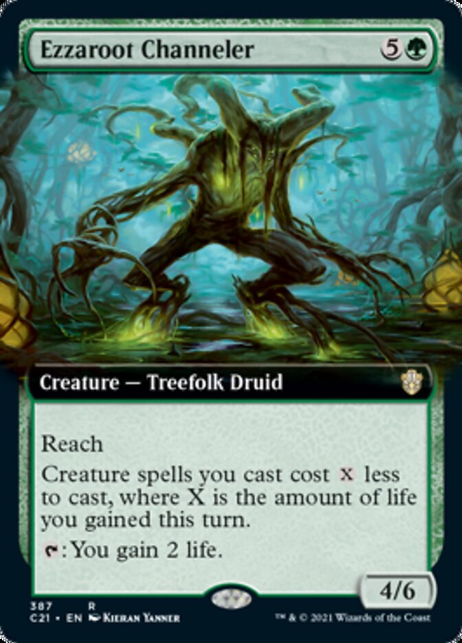 Ezzaroot Channeler (Extended Art) [Commander 2021] | Good Games Morley