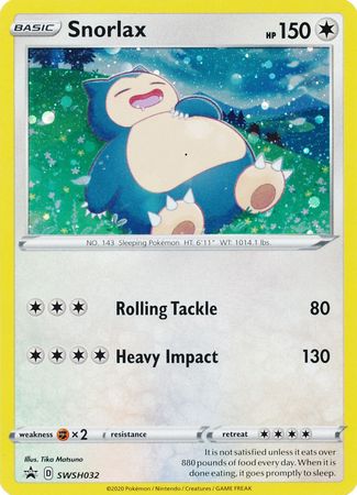 Snorlax (SWSH032) [Sword & Shield: Black Star Promos] | Good Games Morley