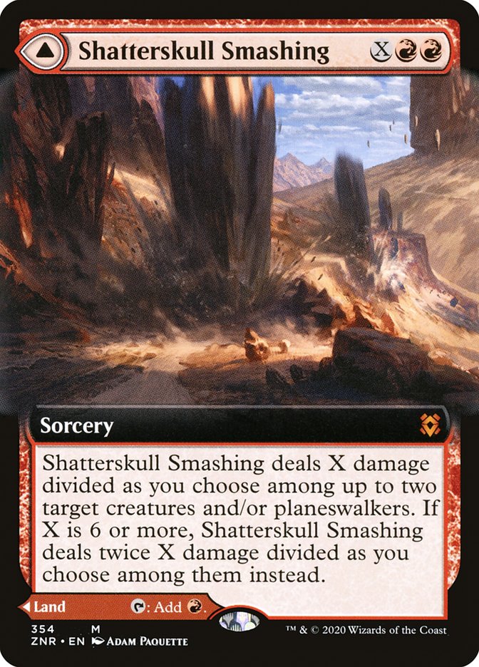 Shatterskull Smashing // Shatterskull, the Hammer Pass (Extended Art) [Zendikar Rising] | Good Games Morley