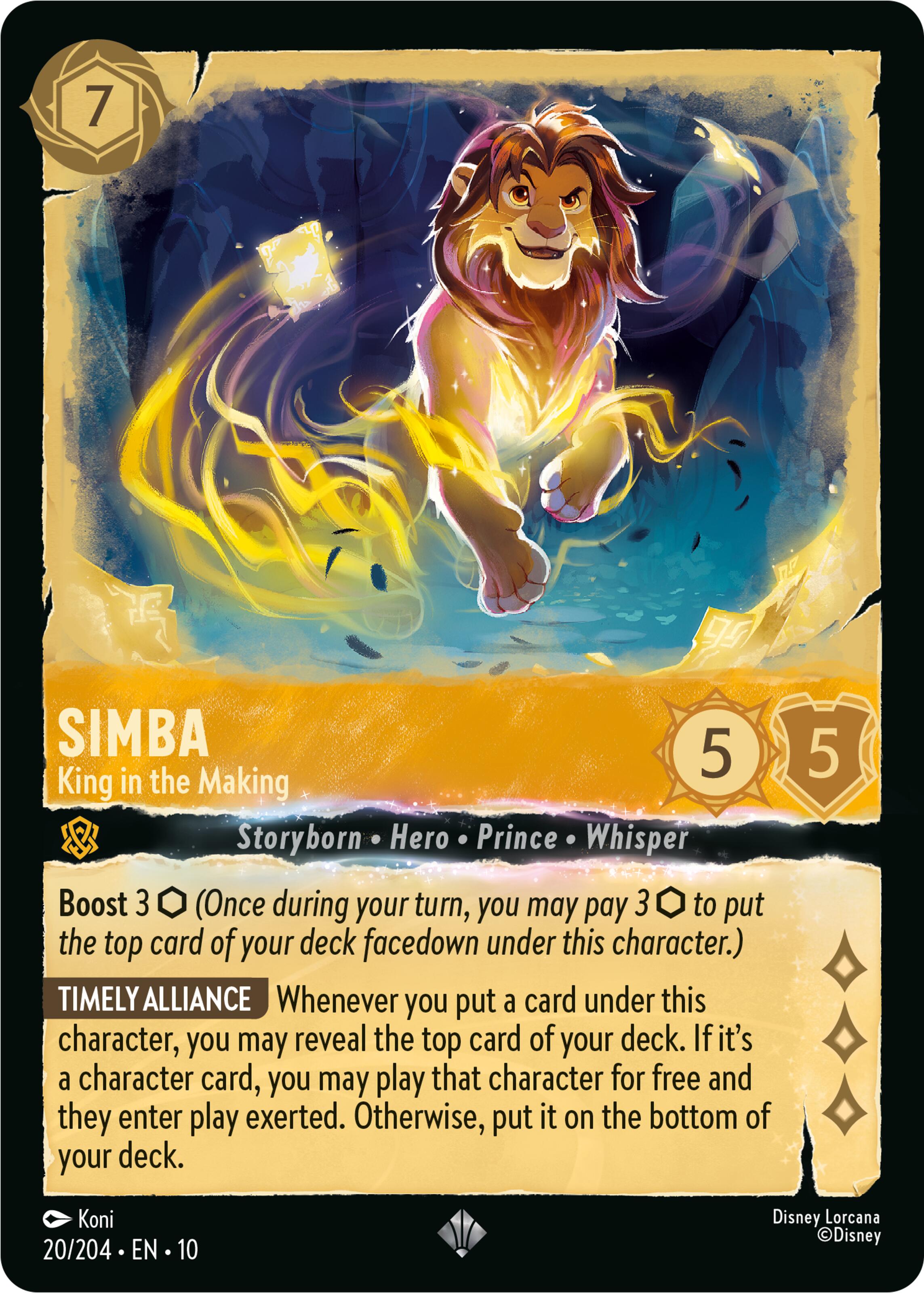 Simba - King in the Making (20/204) [Whispers in the Well] | Good Games Morley