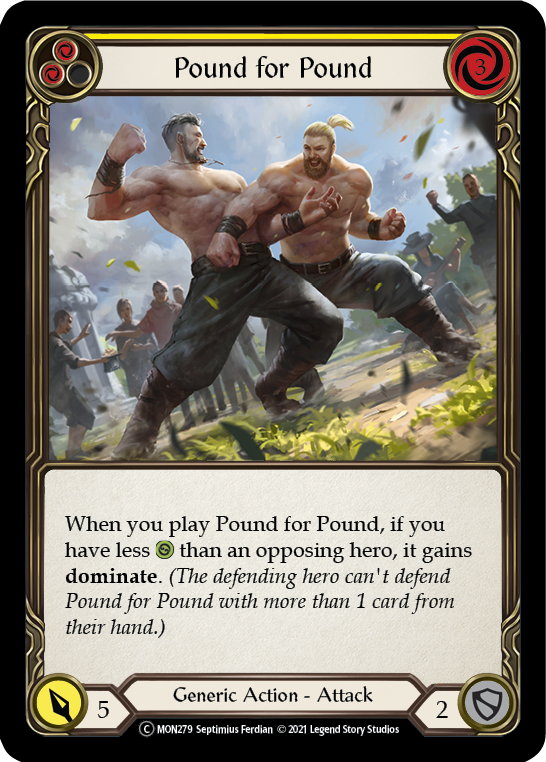 Pound for Pound (Yellow) [U-MON279] (Monarch Unlimited)  Unlimited Normal | Good Games Morley