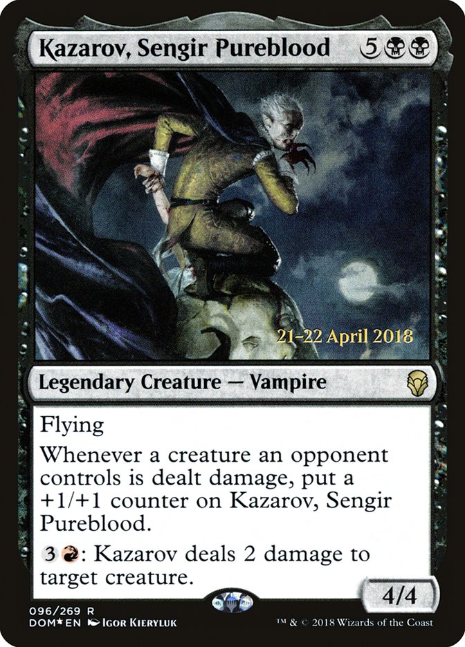 Kazarov, Sengir Pureblood [Dominaria Prerelease Promos] | Good Games Morley