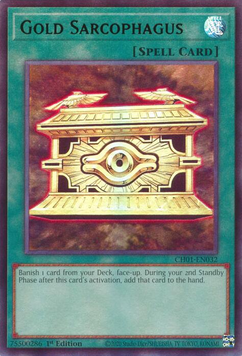 Gold Sarcophagus [CH01-EN032] Ultra Rare | Good Games Morley