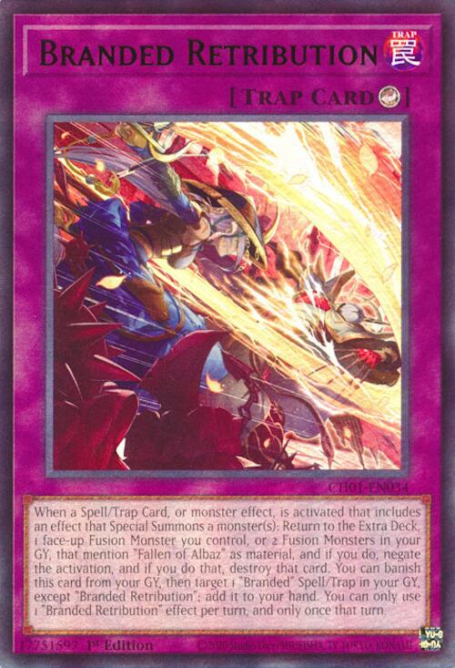 Branded Retribution [CH01-EN034] Ultra Rare | Good Games Morley