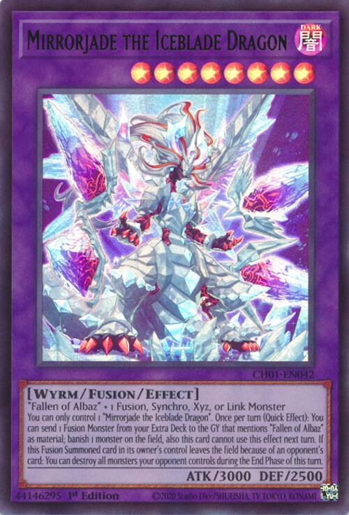 Mirrorjade the Iceblade Dragon [CH01-EN042] Ultra Rare | Good Games Morley