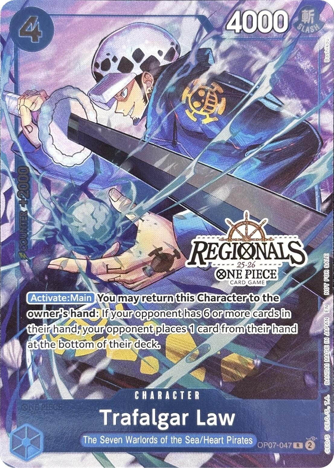 Trafalgar Law (CS 25-26 Regionals Textured Chase Promo) [One Piece Promotion Cards] | Good Games Morley