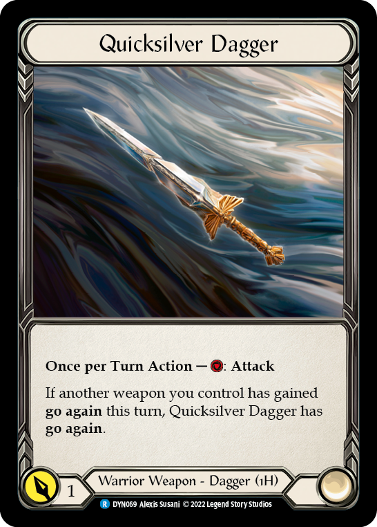 Quicksilver Dagger [DYN069] (Dynasty)  Cold Foil | Good Games Morley