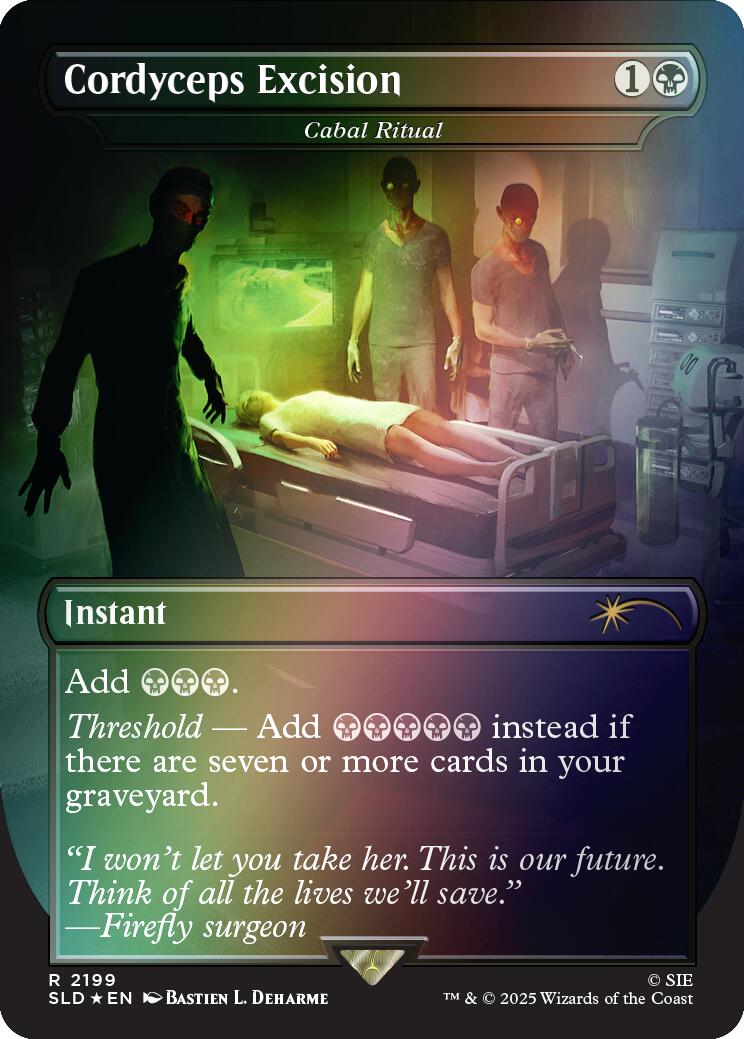 Cordyceps Excision - Cabal Ritual (Rainbow Foil) [Secret Lair Drop Series] | Good Games Morley