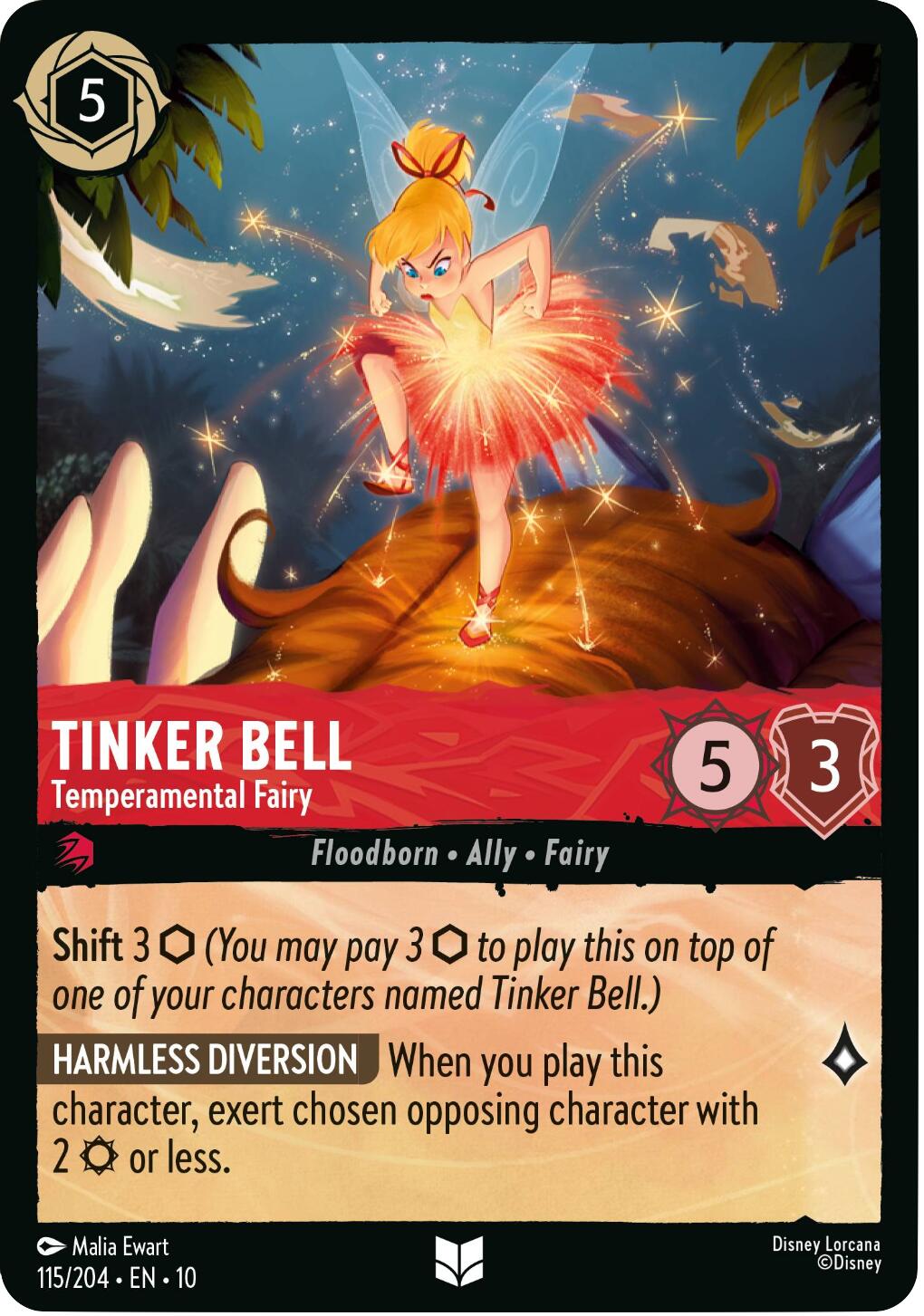 Tinker Bell - Temperamental Fairy (115/204) [Whispers in the Well] | Good Games Morley