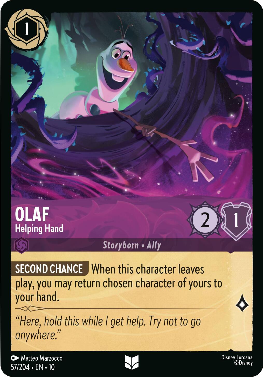 Olaf - Helping Hand (57/204) [Whispers in the Well] | Good Games Morley