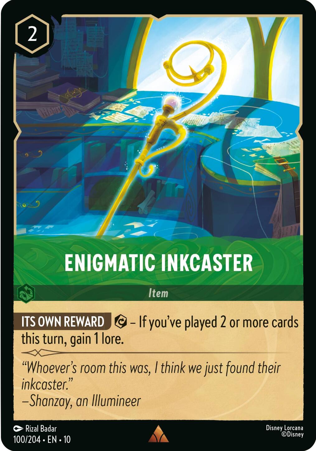 Enigmatic Inkcaster (100/204) [Whispers in the Well] | Good Games Morley
