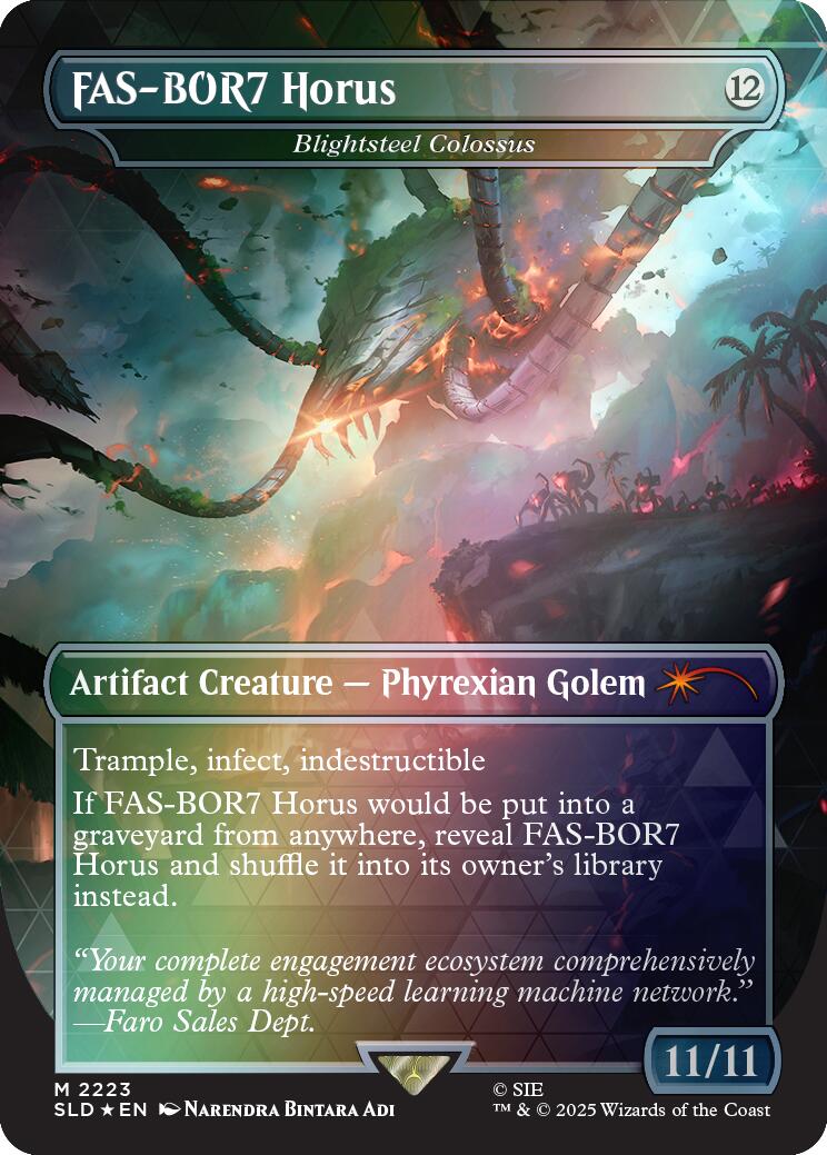 FAS-BOR7 Horus - Blightsteel Colossus (Rainbow Foil) [Secret Lair Drop Series] | Good Games Morley