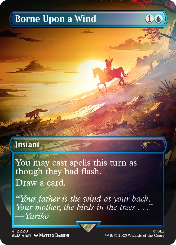 Borne Upon a Wind (Rainbow Foil) [Secret Lair Drop Series] | Good Games Morley