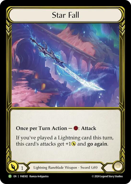 Star Fall (Golden) [FAB302] (Promo)  Cold Foil | Good Games Morley