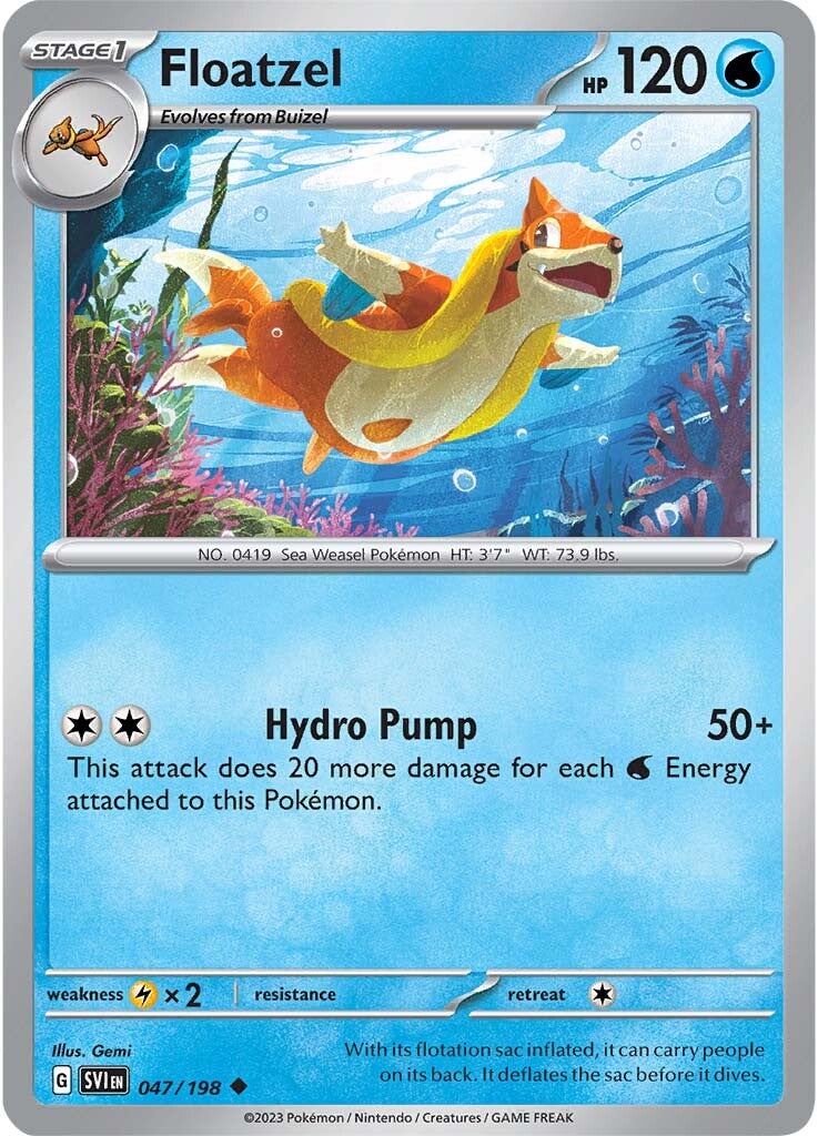 Floatzel (047/198) [Scarlet & Violet: Base Set] | Good Games Morley
