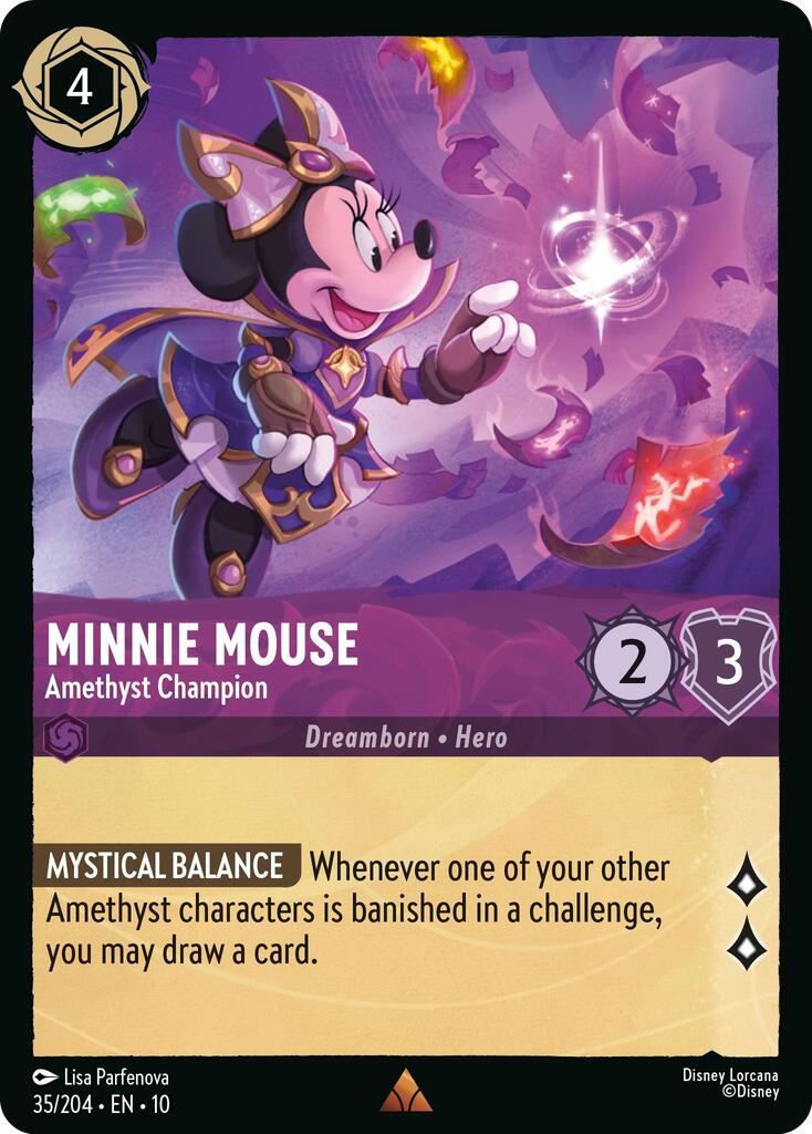 Minnie Mouse - Amethyst Champion (35/204) [Whispers in the Well] | Good Games Morley