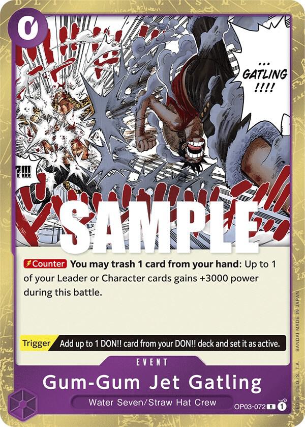 Gum-Gum Jet Gatling OP03-072 (Pillars of Strength)  - Foil | Good Games Morley