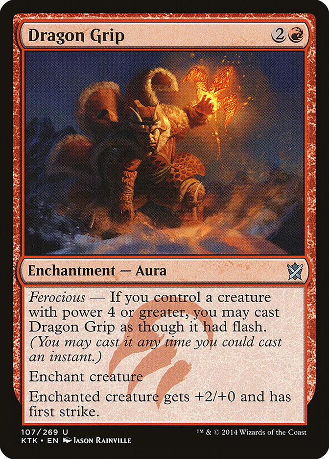 Dragon Grip 107/269 (Khans of Tarkir)  - Foil | Good Games Morley
