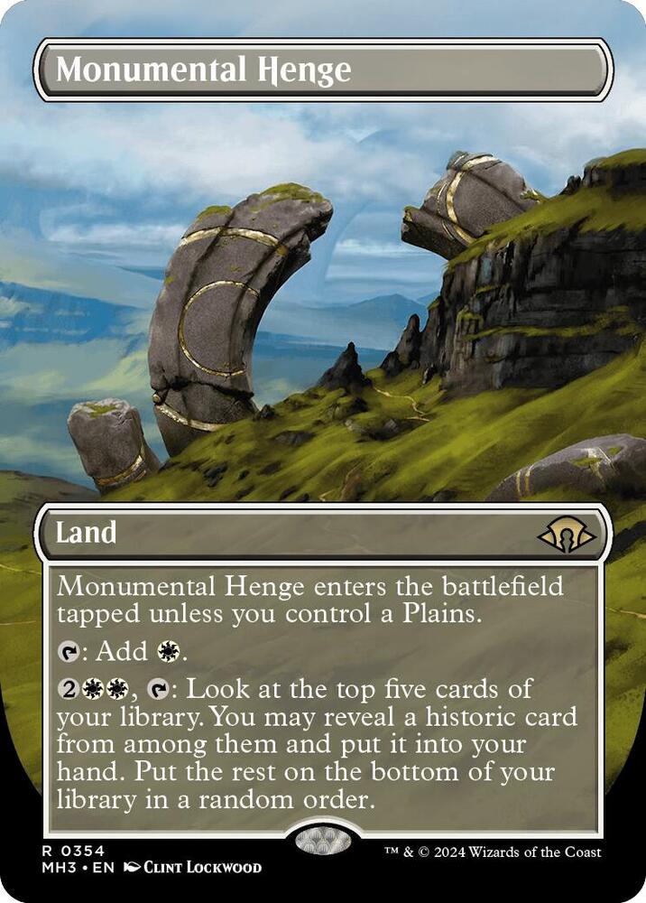 Monumental Henge 354/319 (Modern Horizons 3)  - Borderless Foil | Good Games Morley