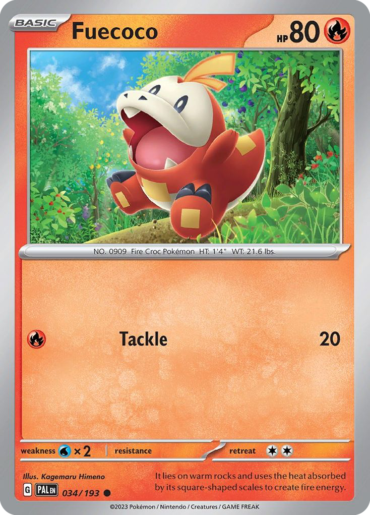 Fuecoco (034/193) (Theme Deck Exclusive) [Scarlet & Violet: Paldea Evolved] | Good Games Morley