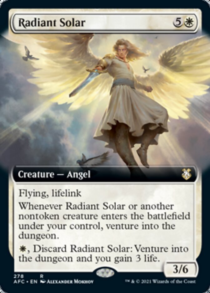 Radiant Solar (Extended Art) [Dungeons & Dragons: Adventures in the Forgotten Realms Commander] | Good Games Morley