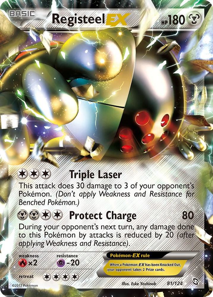 Registeel EX 81/124 (Dragons Exalted)  - Holofoil | Good Games Morley
