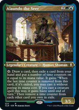 Alaundo the Seer Foil Etched 523 (Commander Legends: Battle for Baldur's Gate)  - Foil | Good Games Morley