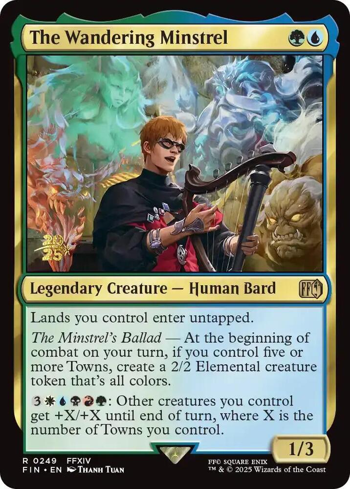 The Wandering Minstrel 249s/116 (Prerelease Cards)  - Foil | Good Games Morley