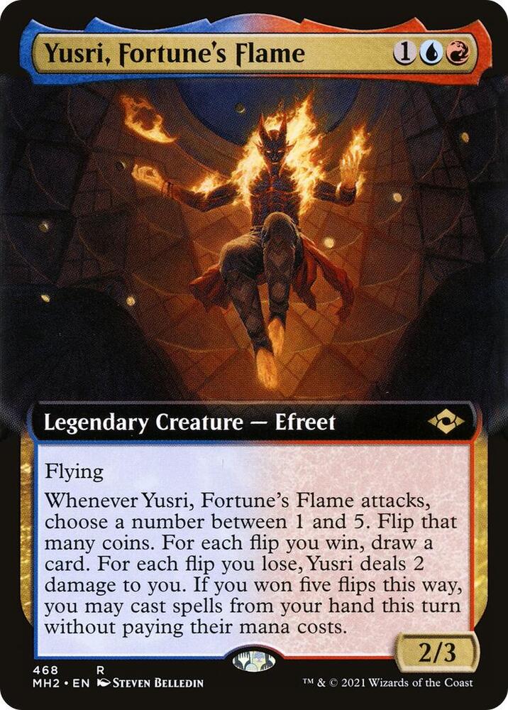 Yusri Fortunes Flame Extended Art 468 (Modern Horizons 2)  | Good Games Morley
