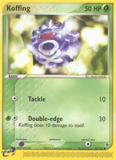 Koffing (54/109) [EX: Ruby & Sapphire] | Good Games Morley