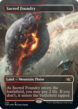 Sacred Foundry Borderless Galaxy Foil 536 (Unfinity)  - Foil | Good Games Morley