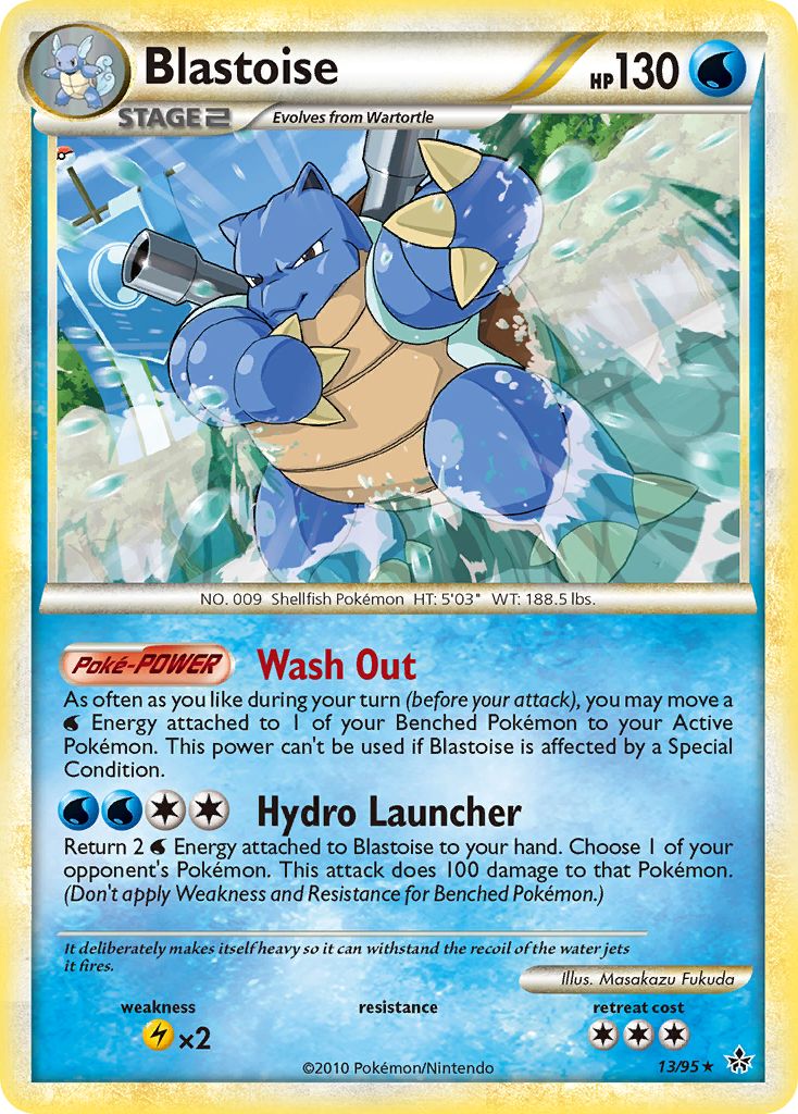 Blastoise (13/95) [HeartGold & SoulSilver: Unleashed] | Good Games Morley