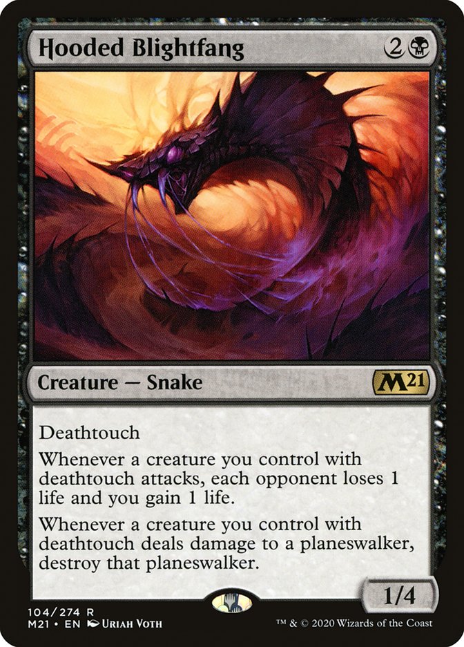 Hooded Blightfang 104 (Core Set 2021)  | Good Games Morley