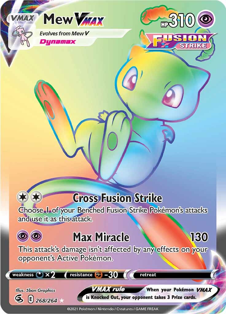 Mew VMAX (268/264) [Sword & Shield: Fusion Strike] | Good Games Morley