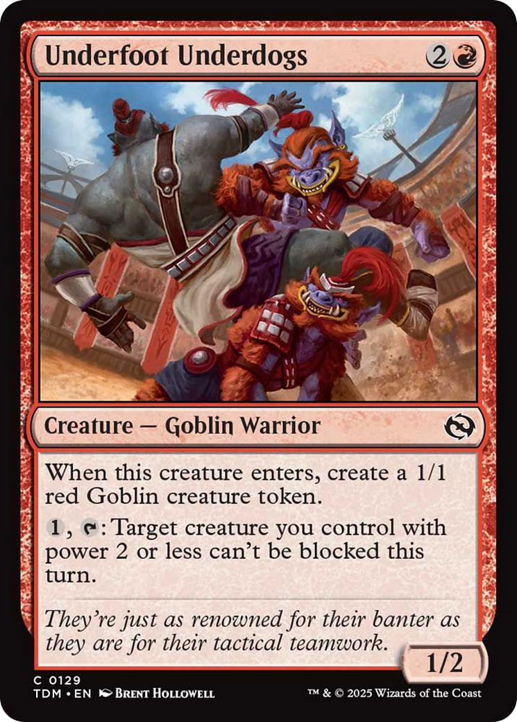Underfoot Underdogs [Tarkir: Dragonstorm] | Good Games Morley