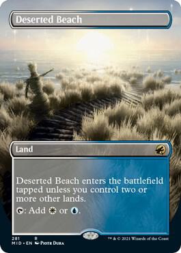 Deserted Beach Borderless 281/277 (Innistrad: Midnight Hunt)  | Good Games Morley