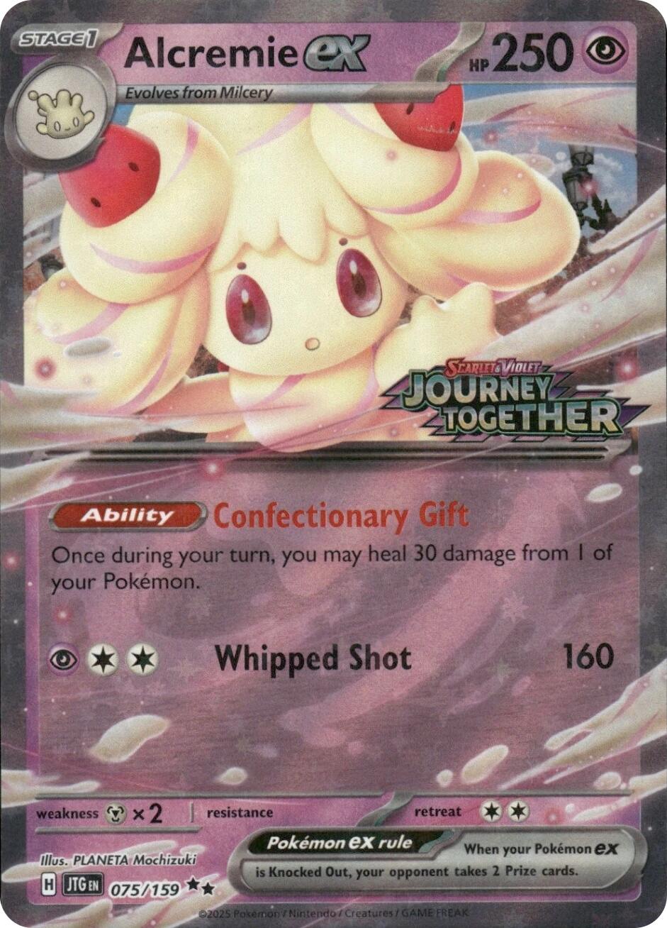 Alcremie ex (075/159) (Journey Together Stamped) [Miscellaneous Cards] | Good Games Morley