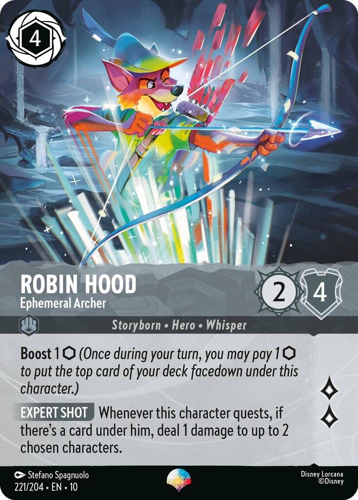 Robin Hood - Ephemeral Archer (Epic) (221/204) [Whispers in the Well] | Good Games Morley