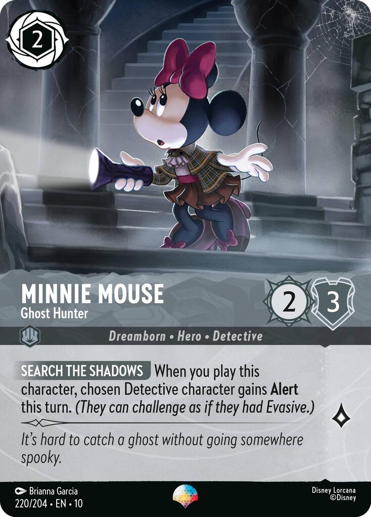 Minnie Mouse - Ghost Hunter (Epic) (220/204) [Whispers in the Well] | Good Games Morley