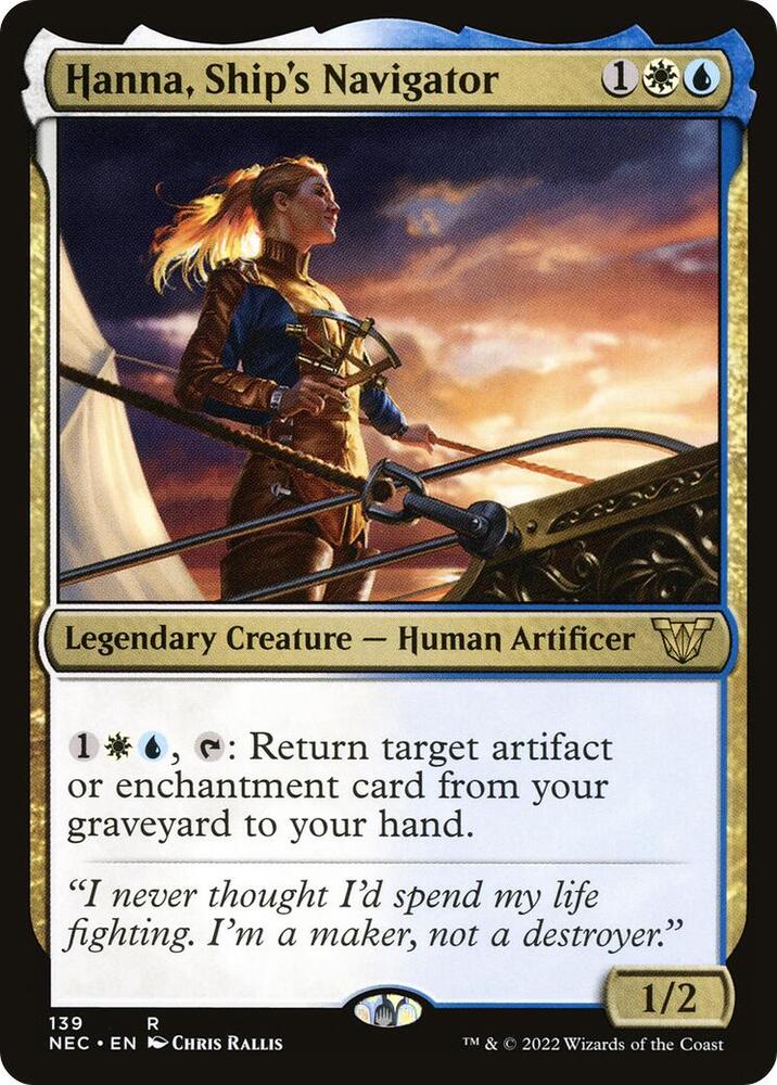 Hanna, Ship's Navigator 139/38 (Commander: Kamigawa: Neon Dynasty)  | Good Games Morley