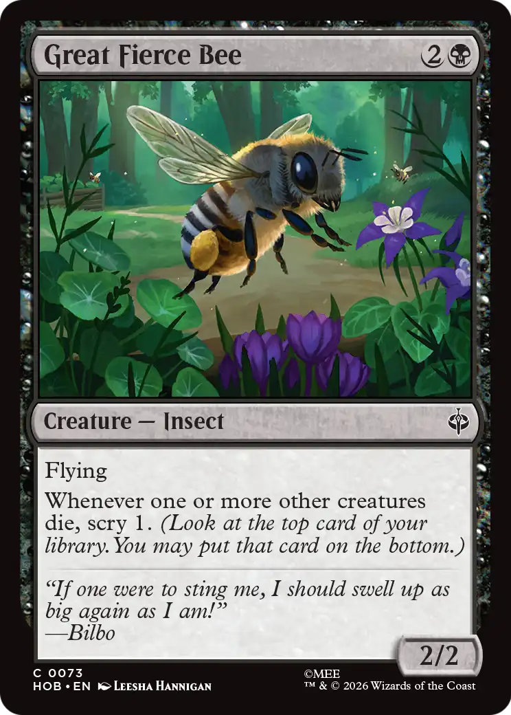Great Fierce Bee [The Hobbit] | Good Games Morley