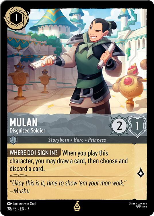 Mulan - Disguised Soldier (38) [Promo Cards] | Good Games Morley