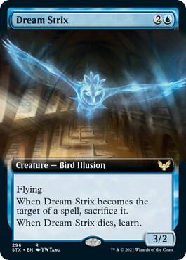 Dream Strix Extended Art 296 (Strixhaven: School of Mages)  - Foil | Good Games Morley