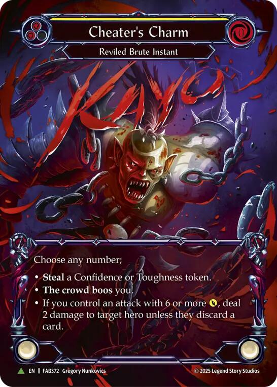 Cheater's Charm [FAB372] (Promo)  Cold Foil | Good Games Morley